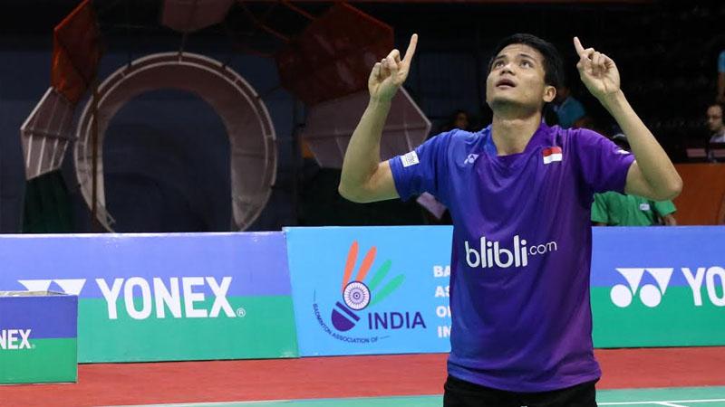 Angga Pratama/Ricky Karanda lolos ke final India Open Super Series 2016 usai mengalahkan Ko Sung-hyun/Shin Baek-cheol pada babak semifinal, Siri Fort Sports Complex, New Delhi, Sabtu (02/04